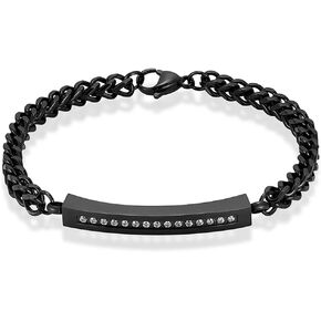 Imrsanl Stainless Steel Cremation Bracelet for Ashes - Crystal Urn Bangles for Human Ashes - Memorial Lockets Keepsake Jewelry for Men Women in Kuwait
