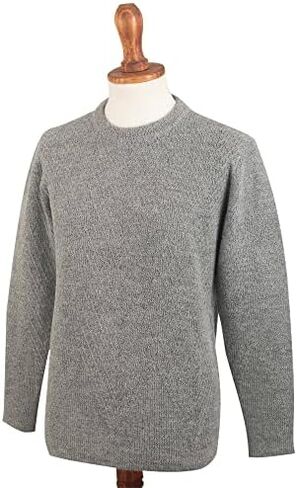 NOVICA Men's 100% Alpaca Sweater, Soft Grey-Blue' in Saudi Arabia