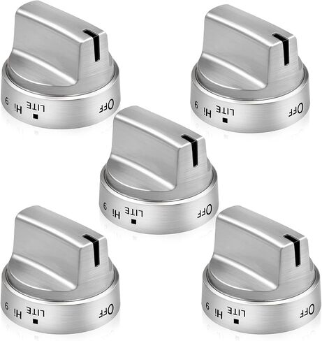 Stainless Steel WB03x24818 Gas Stove Knob Replacement for ge,PS11729081 AP5989029 100% Stainless Steel Stove Replacement Knobs,Compatible with ge Stove Knob（Not Universal） in Saudi Arabia