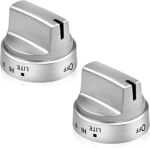 Stainless Steel WB03x24818 Gas Stove Knob Replacement for ge,PS11729081 AP5989029 100% Stainless Steel Stove Replacement Knobs,Compatible with ge Stove Knob（Not Universal） in Saudi Arabia