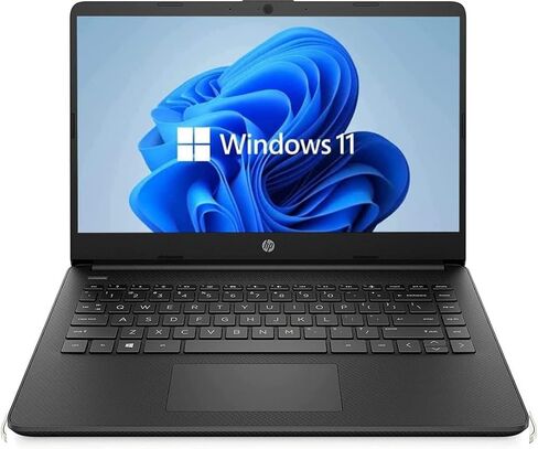 جهاز لاب توب اتش بي 14 بوصة، نظام تشغيل ويندوز 11، معالج AMD ثنائي النواة يصل إلى 2.60 جيجاهرتز، ذاكرة رام 4 جيجابايت، 128 جيجا اس اس دي، كاميرا ويب، أسود مطفي (متجدد) in Saudi Arabia