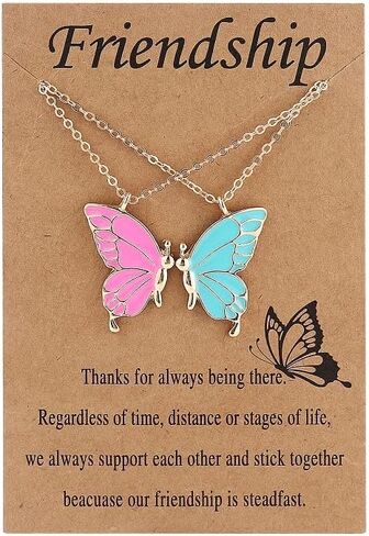 Unisex Adults Alloy Heart Pinky Promise Heart Butterfly Moon Sun Statement Charm Bracelet, 3 Pcs in Kuwait