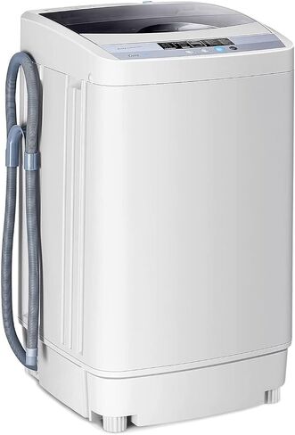 FUTADA Full Automatic Washing Machine, 9.92 Lbs Capacity Laundry Washer & Spin w/ 10 programs 8 Water Level, LED Display, Portable Compact Washing Machine for Camping, Dorms, Apartments in Saudi Arabia