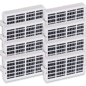 [LATEST VERSION] Ultra Durable W10311524 Refrigerator Air Filter Replacement Part by Blue Stars - Exact Fit For Whirlpool & KitchenAid Refrigerators - Replaces AIR1, W10315189, W10335147 - PACK OF 8