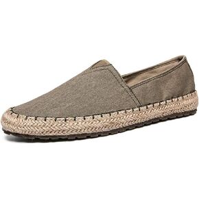 CASMAG Men's Fashion Casual Cloth Shoes Canvas Slip-on Loafers Espadrille Leisure Walking Sneakers Moccasins Boat Shoes