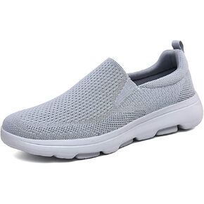 TIOSEBON Men's Slip On Walking Loafers - Breathable Lightweight Knit Mesh Casual Sneakers,Comfortable Laceless Shoes for Travel, Driving and Standing All Day in Kuwait