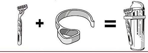 RazrUp - Razor Holder -.Where is Your Razor? Keep Your Razor Clean, and Extend its Life! Convenient Razor Shaving Accessory Turns Any Shave Gel/Can into a Razor Holder! in Saudi Arabia