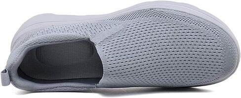 TIOSEBON Men's Slip On Walking Loafers - Breathable Lightweight Knit Mesh Casual Sneakers,Comfortable Laceless Shoes for Travel, Driving and Standing All Day in Kuwait