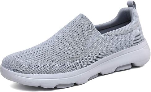 TIOSEBON Men's Slip On Walking Loafers - Breathable Lightweight Knit Mesh Casual Sneakers,Comfortable Laceless Shoes for Travel, Driving and Standing All Day in Kuwait