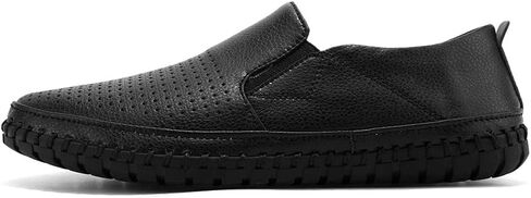 Men's Genuine Leather Loafer Shoes Slip On Soft Business Driving Shoes in Saudi Arabia