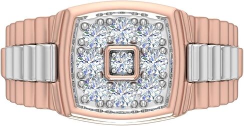 1/2 Carat Men's Diamond Wedding Band Ring in 14K Gold (I1-I2 Clarity) in Saudi Arabia