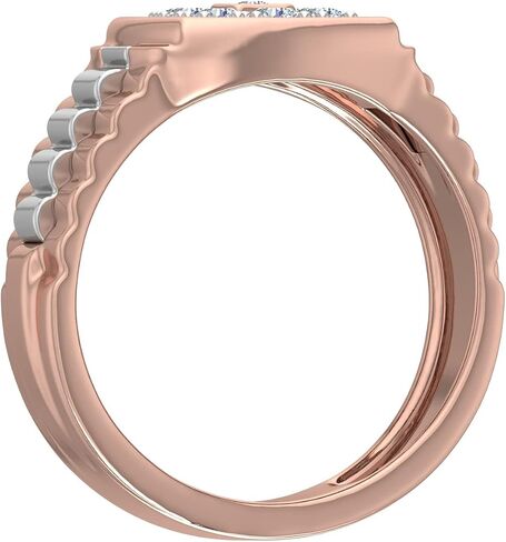 1/2 Carat Men's Diamond Wedding Band Ring in 14K Gold (I1-I2 Clarity) in Saudi Arabia