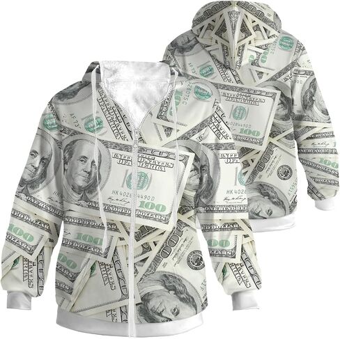 Hoodies for Men Women Winter Jacket Fleece Coat Zip up Warm in Kuwait