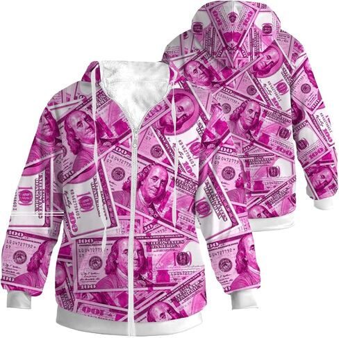 Hoodies for Men Women Winter Jacket Fleece Coat Zip up Warm in Kuwait