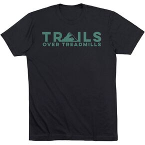 Gone For a Run Running Trails Over Treadmills Tee | Short Sleeve Running T-Shirt | Adult Sizes in Kuwait