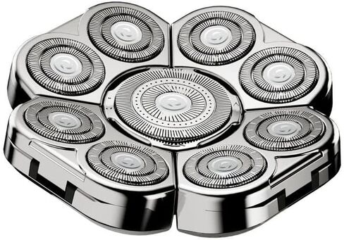 9D Shaver Accessories Bald Shaver for Men Floating Head Electric Shaver Blades Wet/Dry Upgrade Mens 9D Razor Blades in Saudi Arabia