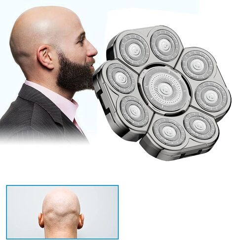9D Shaver Accessories Bald Shaver for Men Floating Head Electric Shaver Blades Wet/Dry Upgrade Mens 9D Razor Blades in Saudi Arabia