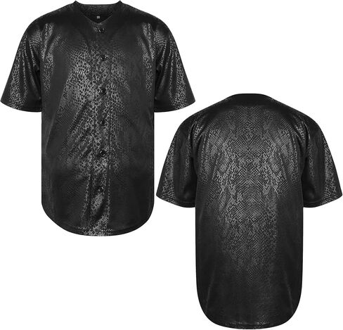 MESOSPERO رجل فارغ عادي البيسبول جيرسي زر أسفل القمصان الرياضية الهيب هوب محب جيرسي S-3XL أسود أبيض رمادي أحمر أزرق in Kuwait