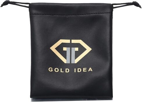 GOLD IDEA JEWELRY قلادة من سلسلة ربط كوبية مثلجة مقاس 18 مم، بيضاء/ذهب عيار 18 قيراط مطلية بالذهب ميامي هيب هوب قلادة ألماس متينة للرجال والنساء هدية عيد ميلاد (مضادة للتشويه، لا تسبب حساسية) in Kuwait