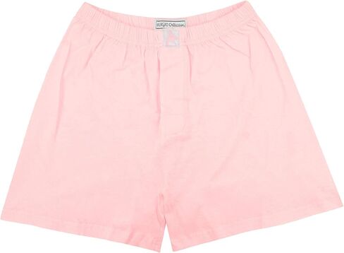 Biagio Mens Solid Light Pink Color BOXER 100% Knit Cotton Shorts in Saudi Arabia