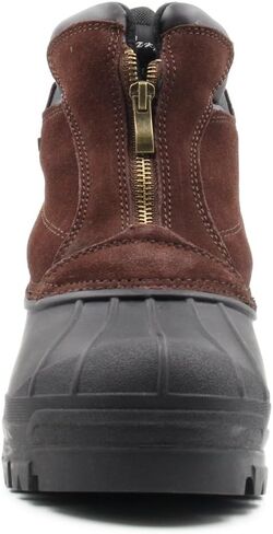 Parrazo Men's Water Resistance Snow and Hiking Heavy Duty Zipper-up Winter Duck Boots in Saudi Arabia