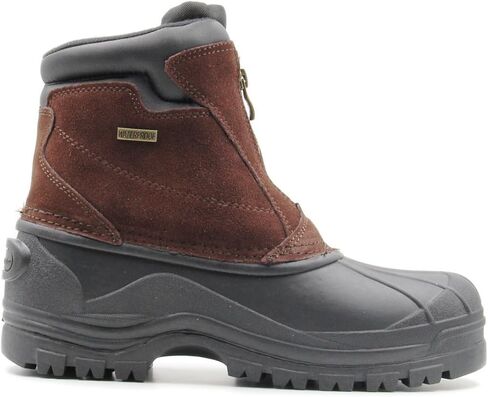 Parrazo Men's Water Resistance Snow and Hiking Heavy Duty Zipper-up Winter Duck Boots in Saudi Arabia
