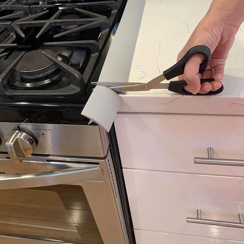 Gap Stopper® Pro - 21" Black, Professional Grade, FDA Heavy 8.6 oz Silicone, Set of 2, Covers Gap between Stove & Countertops in Saudi Arabia