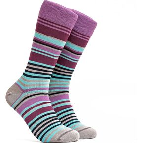 Zicci Men's Dress Socks Crazy Fun Cute Stripes Casual Fancy Design Cotton Size 9 13 Fun Colorful Novelty Art men in Saudi Arabia