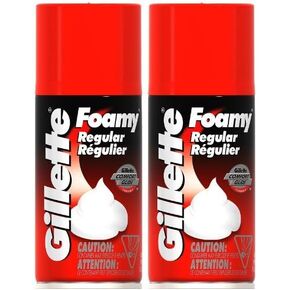 Gillette Foamy Shaving Cream, Regular - 11 oz - 2 pk in Kuwait