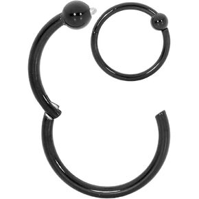 365 SLEEPERS Surgical Steel 20G 18G 16G 14G 6mm-12mm BCR Ball Closure Septum Tragus Helix Conch Hinged Segment Nose Lip Ring Hoop Unisex Earrings Body Piercing Jewelry in Saudi Arabia