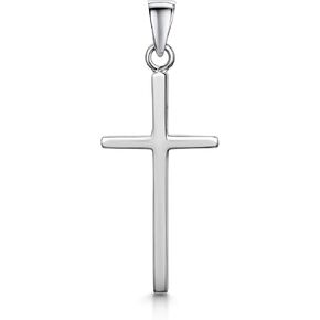 Amberta Unisex 925 Sterling Silver Cross Pendant