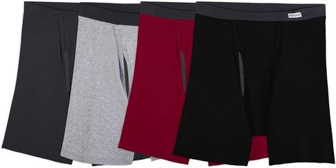 Fruit Of The Loom Mens Coolzone Covered Waistband Boxer Brief 4 Pack, 2XL in Saudi Arabia