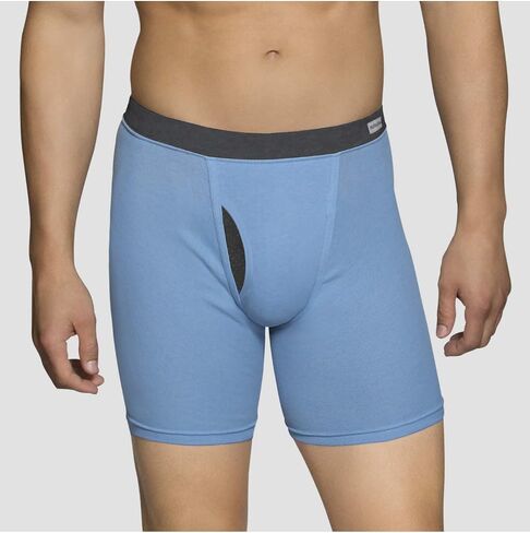 Fruit Of The Loom Mens Coolzone Covered Waistband Boxer Brief 4 Pack, 2XL in Saudi Arabia