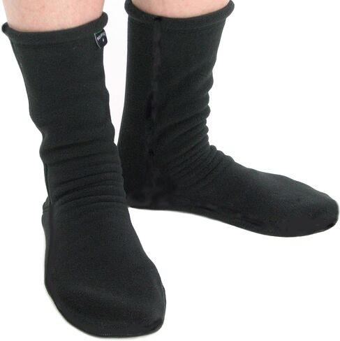 Polar Feet Adults' Fleece Socks (XXL (M 14-15), Black) in Kuwait