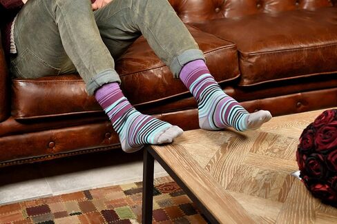 Zicci Men's Dress Socks Crazy Fun Cute Stripes Casual Fancy Design Cotton Size 9 13 Fun Colorful Novelty Art men in Saudi Arabia