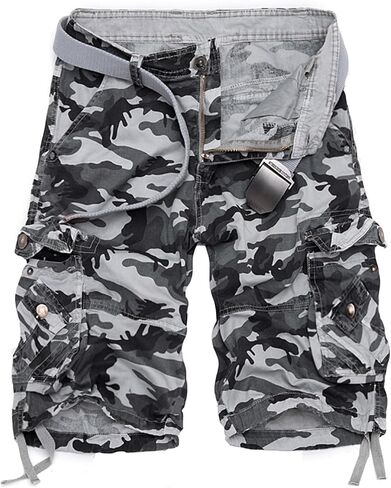 AOYOG Men's Camo Cargo Shorts Cotton in Kuwait