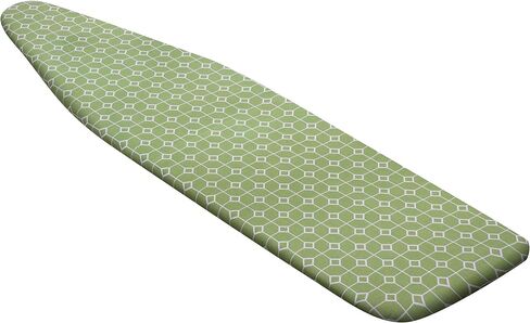 Honey-Can-Do IBC-03032 Standard Ironing Board Cover, Green Geometric in Saudi Arabia