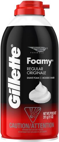 Comfort Glide Foamy Regular Shave Foam Men Shaving Foam by Gillette, 11 Ounce in Saudi Arabia