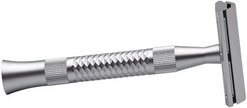 Pearl Blaze Double Edge Safety Razor 100% Brass Metal - Made from the CNC process with Triple Plating, Double Edge Safety Razor Made of Pure Brass Metal with 10 Premium Stainless Steel Blades included to give smooth and Irritation-free shave in Saudi Arabia