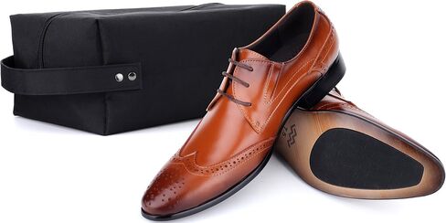 Mens Oxford Shoes Formal Leather Mens Dress Shoes - Men Wedding Shoes in A Bag in Saudi Arabia