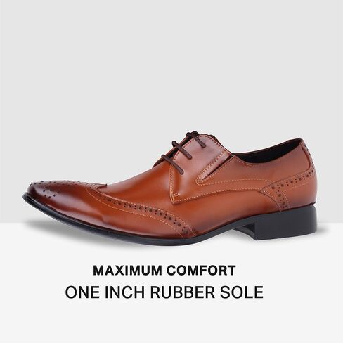 Mens Oxford Shoes Formal Leather Mens Dress Shoes - Men Wedding Shoes in A Bag in Saudi Arabia