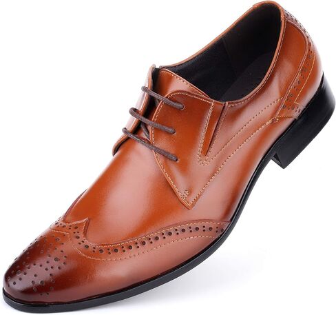 Mens Oxford Shoes Formal Leather Mens Dress Shoes - Men Wedding Shoes in A Bag in Saudi Arabia