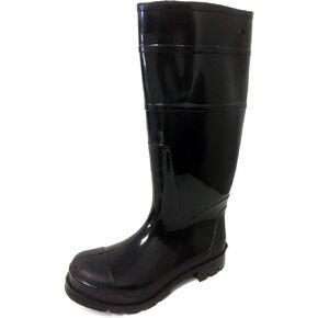 G4U-RB R-303 Men's Rain Boots Black Rubber Waterproof Knee Slip-Resistant Snow Work Shoe in Saudi Arabia
