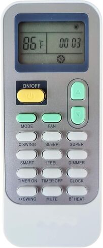 Replacement Remote Control for AIR CON AC Air Conditioner Remote Control ABSEM4H4S09 ABSEM4H4S12 ABSEM4H4S18 ABSEM4H4S24 ABXEM4H4S09 ABXEM4H4S12 ABXEM4H4S18 ABXEM4H4S24 ASPEM4H4S30 ASPEM4H4S37 in Saudi Arabia