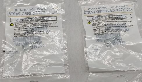 WPW10661886 Refrigerator Door Handle Mount Screw - New - Set of Two (2) - Genuine OEM - R3-G6 e - EA221112 in Saudi Arabia