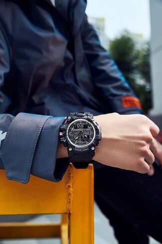 AGEN KGEN Men Watches Sports Outdoor Waterproof Military Watch Date Multi Function Tactics LED Face Alarm Stopwatch for Men in Saudi Arabia