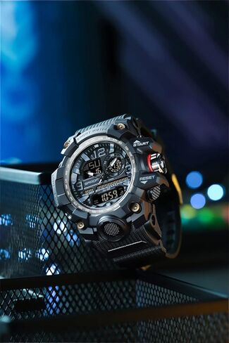 AGEN KGEN Men Watches Sports Outdoor Waterproof Military Watch Date Multi Function Tactics LED Face Alarm Stopwatch for Men in Saudi Arabia