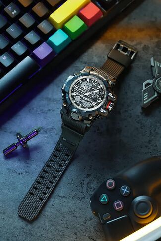AGEN KGEN Men Watches Sports Outdoor Waterproof Military Watch Date Multi Function Tactics LED Face Alarm Stopwatch for Men in Saudi Arabia