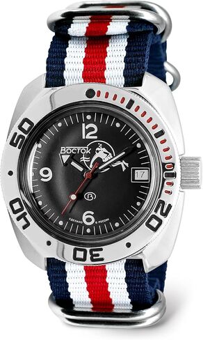 VOSTOK | Scuba Dude Amphibian Automatic Self-Winding Russian Diver Wrist Watch | WR 200 m | Amphibia 710634 |Fashion | Business | Casual Men's Watches in Kuwait