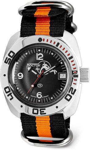 VOSTOK | Scuba Dude Amphibian Automatic Self-Winding Russian Diver Wrist Watch | WR 200 m | Amphibia 710634 |Fashion | Business | Casual Men's Watches in Kuwait